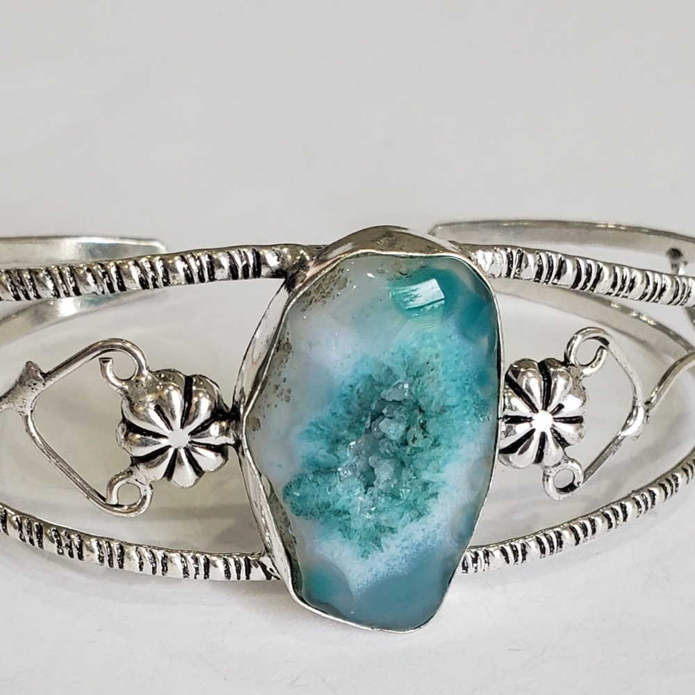 Agate gemstone, 925 silver bracelet - Picture 15 of 15